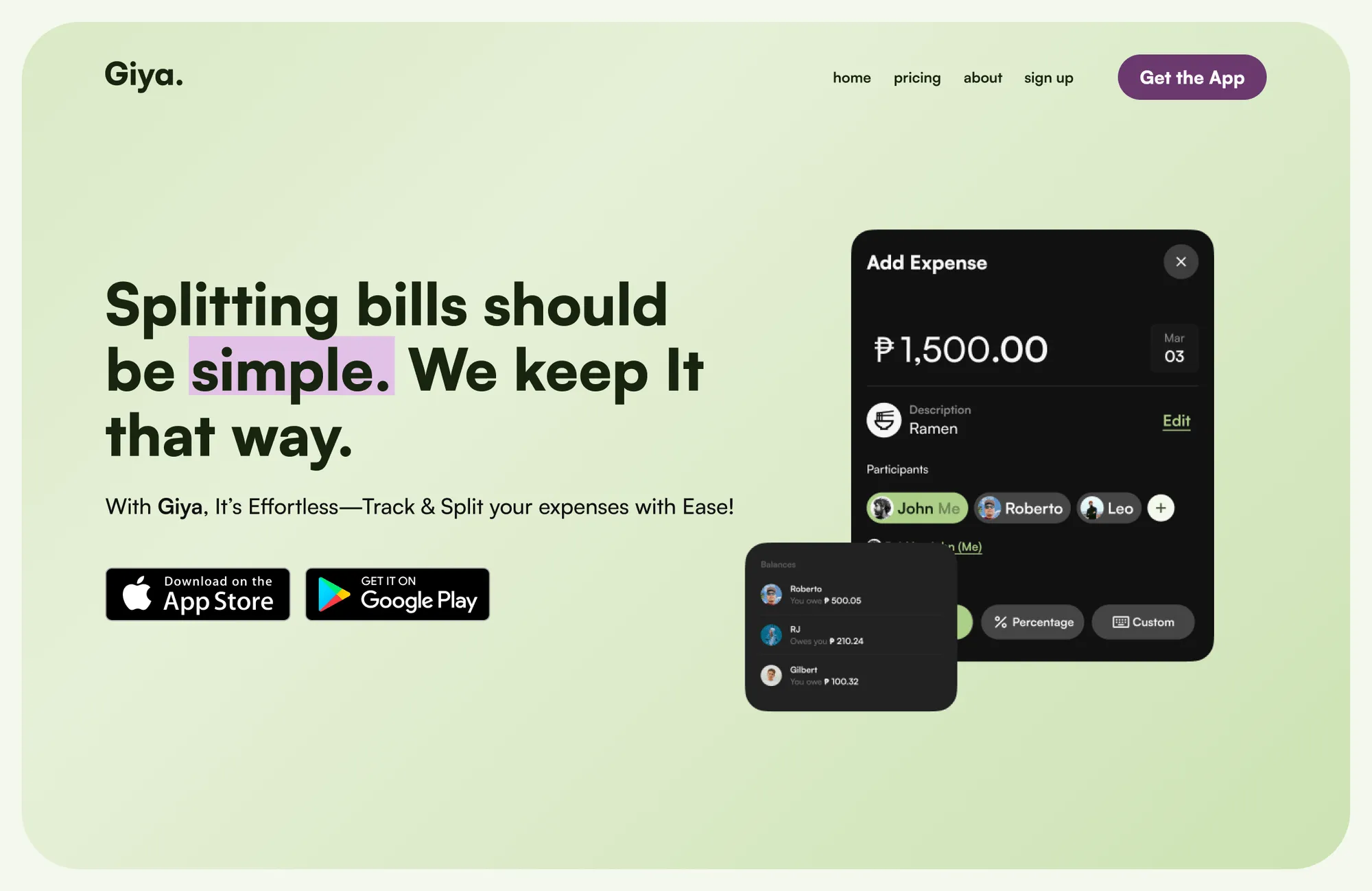 Giya website preview
